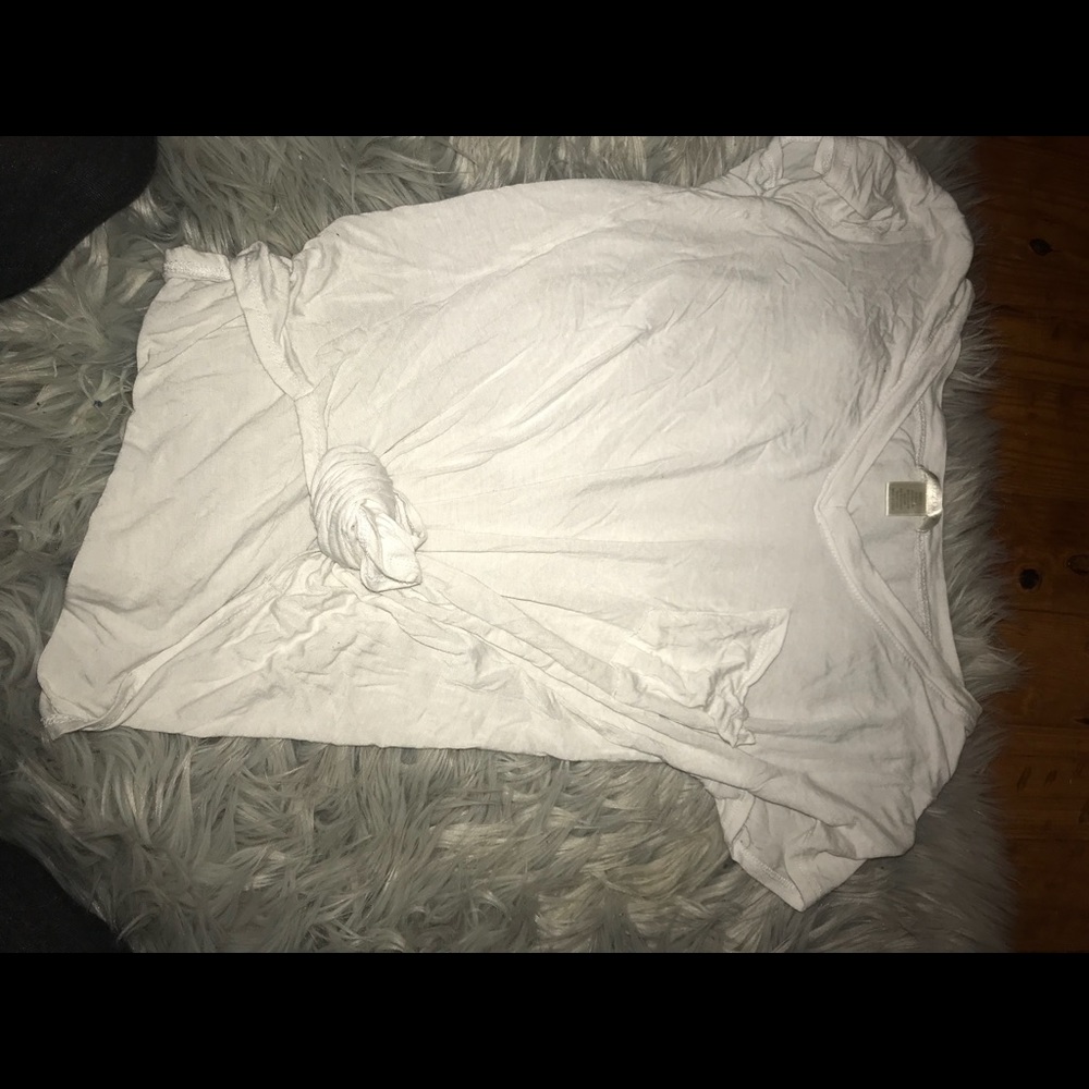 plain white loose top